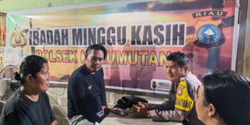Polisi Gelar Minggu Kasih untuk Jemaat GBI Kerumutan