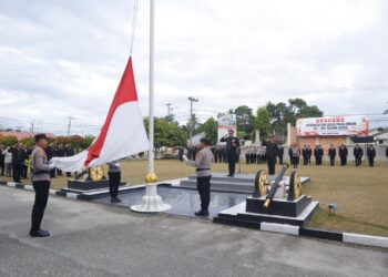 Polres Kampar Gelar Upacara Peringatan Hari Pahlawan Ke-80!”  ​