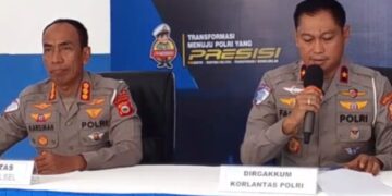 Korlantas Polri Bersama Ditlantas Polda Sulsel Gelar Konferensi Pers Penegakan Hukum Di Sektor Lalu Lintas