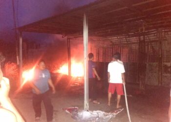 Kebakaran Ruko di Kerumutan Diduga Akibat Sampah Terbakar, Tanpa Korban Jiwa