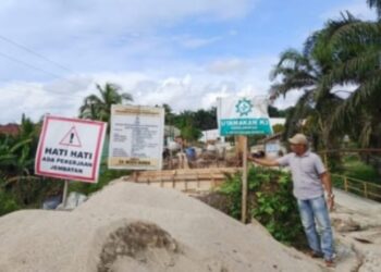 Sempat Ambruk, Jembatan Di Trans 26 Aceh Singkil Akan Segera Rampung 