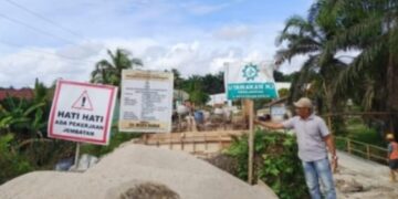 Sempat Ambruk, Jembatan Di Trans 26 Aceh Singkil Akan Segera Rampung 