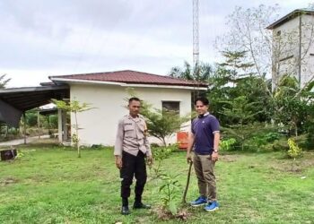 Polsek Teluk Meranti Tanam 17 Bibit Pohon Rayakan Hari Pohon Nasional 2025