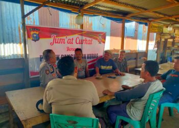 Polsek Pangkalan Kuras Gelar Jumat Curhat, Warga Minta Patroli untuk Cegah Balap Liar dan Penyakit Masyarakat