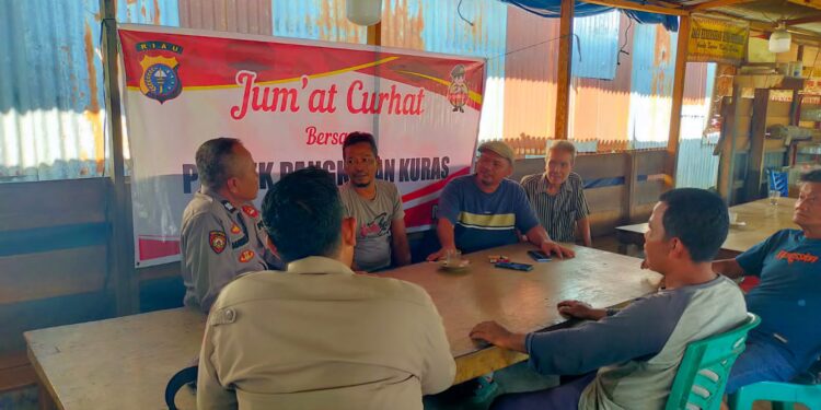 Polsek Pangkalan Kuras Gelar Jumat Curhat, Warga Minta Patroli untuk Cegah Balap Liar dan Penyakit Masyarakat