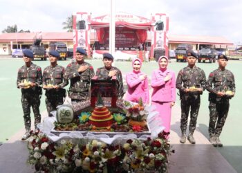  Polda Sumsel Gelar Syukuran HUT Ke-80 Brimob Dipimpin Kapolda Dengan Khidmat