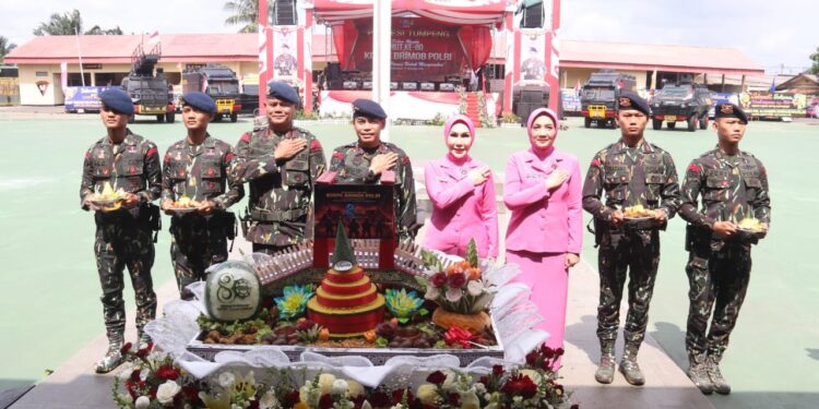 Polda Sumsel Gelar Syukuran HUT Ke-80 Brimob Dipimpin Kapolda Dengan Khidmat