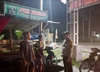 Polsek Langgam Cek Pos Kamling, Warga Diminta Aktif Jaga Keamanan Lingkungan