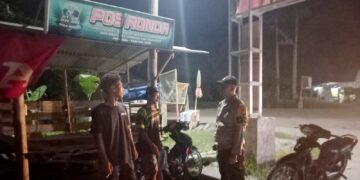 Polsek Langgam Cek Pos Kamling, Warga Diminta Aktif Jaga Keamanan Lingkungan