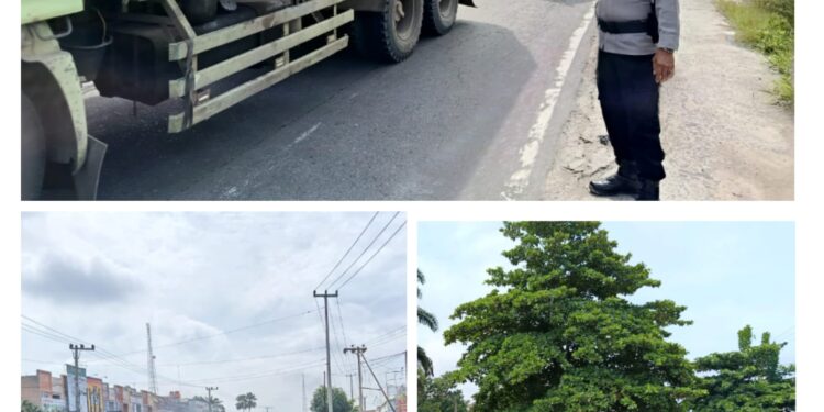 Polsek Pangkalan Kuras Gelar Pengaturan Lalu Lintas di Titik Padat Mobilitas Warga