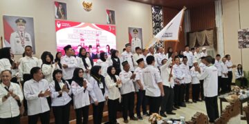 Pelantikan Pengurus DPW, DPC Dan PAC Pasukan 08 Se-Kota Palembang