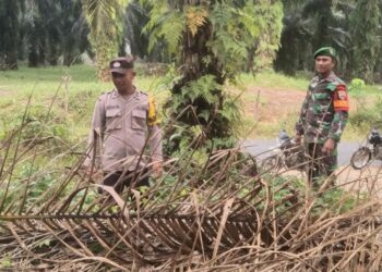 Sinergitas TNI–Polri di Langgam: Polsek Langgam dan Koramil 09 Perkuat Kolaborasi Jaga Kamtibmas