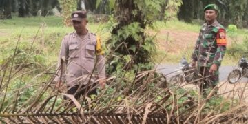 Sinergitas TNI–Polri di Langgam: Polsek Langgam dan Koramil 09 Perkuat Kolaborasi Jaga Kamtibmas