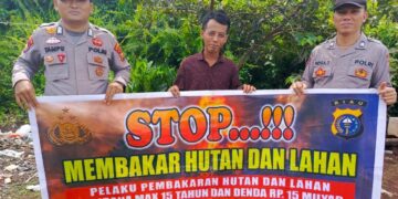 Sosialisasi Maklumat Kapolda Riau untuk Cegah Karhutla
