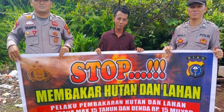 Sosialisasi Maklumat Kapolda Riau untuk Cegah Karhutla