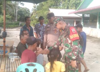 Polsek Langgam dan Koramil 09 Pererat Sinergi Lewat Silaturahmi TNI–Polri