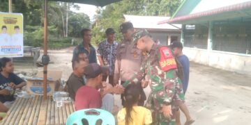 Polsek Langgam dan Koramil 09 Pererat Sinergi Lewat Silaturahmi TNI–Polri