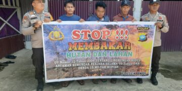 Polsek Ukui Gelar Patroli dan Himbauan Cegah Karhutla di Wilayah Rawan