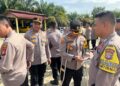 Wakapolres Kuansing didampingi PJU Polres Kunjungan Kerja Ke Polsek Hulu Kuantan 