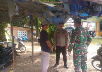 Polsek Langgam Sambangi Koramil 09 Langgam