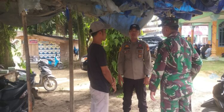 Polsek Langgam Sambangi Koramil 09 Langgam