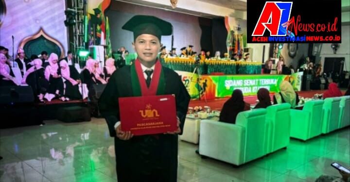 Putra Aceh Singkil Raih Predikat Cumlaude Wisuda S3 UINSU Medan 