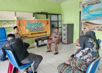 Jumat Curhat di Mekarjaya, Polsek Pangkalan Kerinci Serap Aspirasi Warga