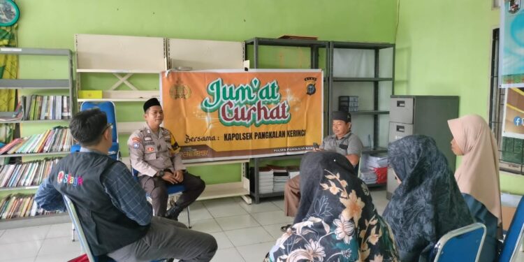 Polsek Pangkalan Kerinci Serap Aspirasi Warga