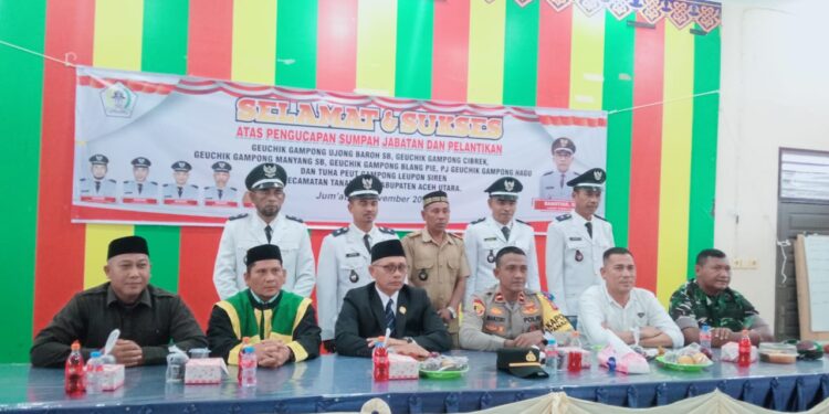Pelantikan Geusyik Dan Tuha lV Di Kecamatan Tanah Luas Di Harapkan Pacu Kemajuan Gampong
