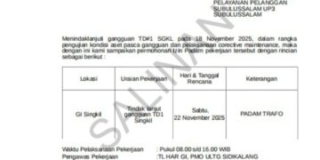 PLN Di Aceh Singkil Padamkan Listrik, Alasannya Pemeliharaan Correctif Disisi Trafo Daya