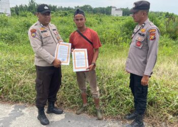Polsek Kuala Kampar Sosialisasikan Maklumat Kapolda Riau untuk Cegah Karhutla