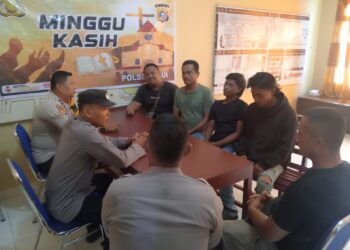 Polsek Ukui Gelar Ibadah Minggu Kasih, Dengarkan Aspirasi dan Perkuat Hubungan dengan Warga