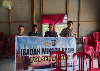 Polsek Bunut Gelar Minggu Kasih di GPDI Desa Merbau, Warga Diimbau Jaga Kamtibmas dan Tak Terpengaruh Hoaks