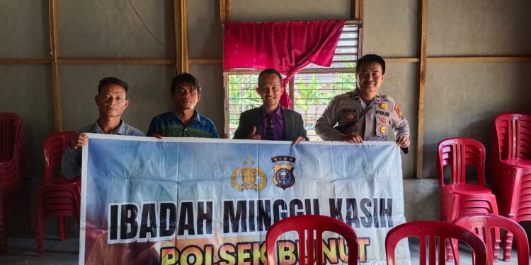 Polsek Bunut Gelar Minggu Kasih di GPDI Desa Merbau, Warga Diimbau Jaga Kamtibmas dan Tak Terpengaruh Hoaks