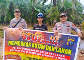 Cegah Karhutla, Polisi Sosialisasi Maklumat Kapolda Riau