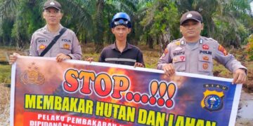 Cegah Karhutla, Polisi Sosialisasi Maklumat Kapolda Riau