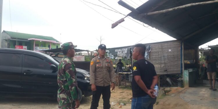 Polisi dan TNI Gelar Silaturahmi, Kompak Jaga Kamtibmas Pelalawan