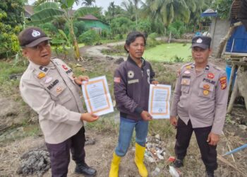 Polsek Kuala Kampar Gencarkan Patroli Cegah Karhutla, Masyarakat Dilibatkan Langsung