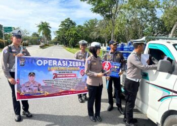 Satlantas Polres Siak Gelar Sosialisasi Ops Zebra LK 2025, Wujudkan Budaya Tertib Berlalu Lintas