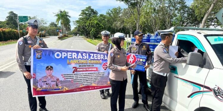 Satlantas Polres Siak Gelar Sosialisasi Ops Zebra LK 2025, Wujudkan Budaya Tertib Berlalu Lintas