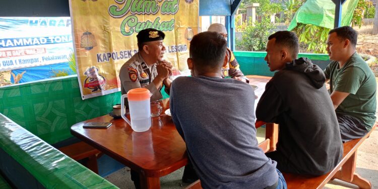 Polsek Pangkalan Lesung Serap Aspirasi Warga Lewat Kegiatan Jumat Curhat
