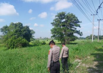 Polsek Pangkalan Kerinci Gelar Patroli Daerah Rawan Karhutla dan Sosialisasi Maklumat Kapolda Riau