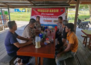 Polsek Kuala Kampar Gelar Minggu Kasih, Bahas Maraknya Penipuan Online dan Ancaman Karhutla