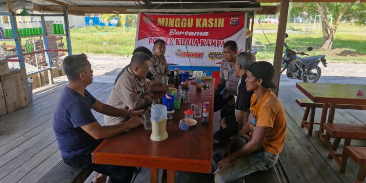 Polsek Kuala Kampar Gelar Minggu Kasih, Bahas Maraknya Penipuan Online dan Ancaman Karhutla
