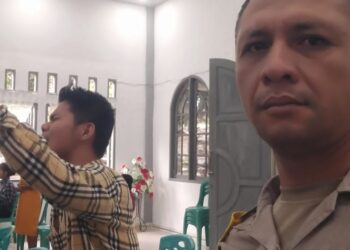 Polsek Langgam Gelar Minggu Kasih di Gereja HKI, Sampaikan Pesan Harmoni dan Kamtibmas