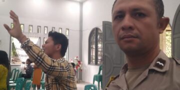 Polsek Langgam Gelar Minggu Kasih di Gereja HKI, Sampaikan Pesan Harmoni dan Kamtibmas