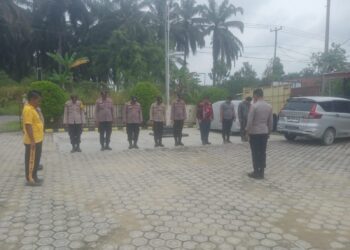 Polsek Kerumutan Gelar Apel Tanggap Darurat Bencana dan Peduli Lingkungan