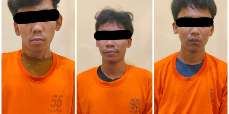 Polres Kuansing Tangkap Tiga Pelaku Persetubuhan Anak di Bawah Umur di Desa Petai