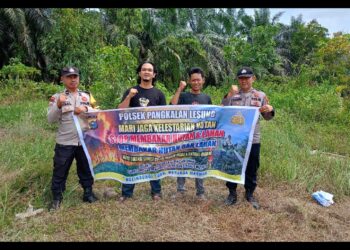 Polsek Pangkalan Lesung Gelar Patroli Karhutla dan Edukasi Warga soal Larangan Membakar Lahan