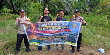 Polsek Pangkalan Lesung Gelar Patroli Karhutla dan Edukasi Warga soal Larangan Membakar Lahan